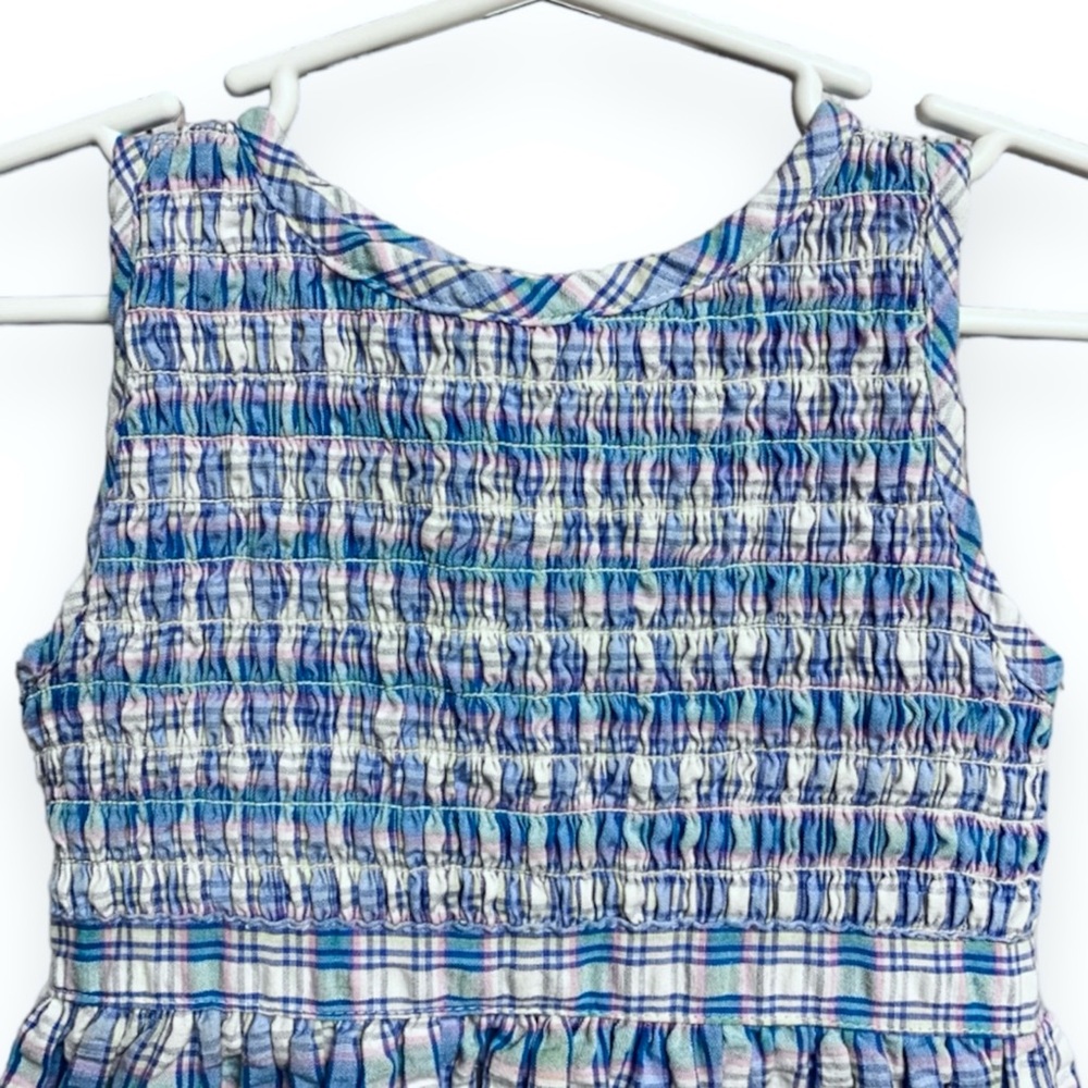 Good Kidz Girls Sleeveless Seersucker Plaid Dress Size 3T - Picture 2 of 11